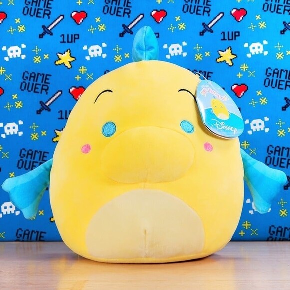 Squishmallow The Little Mermaid Flounder 10" UltraSoft Stuffed Disney Toy Plush